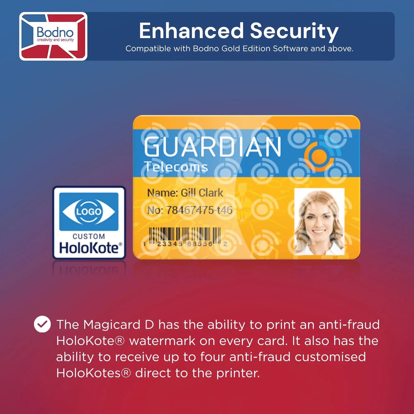 Dual Sided ID Card Printer Bodno Magicard D & Complete Supplies Package ID Software - Bronze Edition - North State Signs & Printing