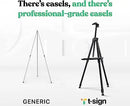 Easel Stand for Painting - Adjustable Height Painting Easel with Bag - Tabletop Art Easel for Painting Canvas Stand, Poster Stand & Wedding Signs Stand - Metal Tripod - 21x66 inches - North State Signs & Printing
