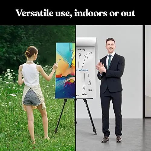 Easel Stand for Painting - Adjustable Height Painting Easel with Bag - Tabletop Art Easel for Painting Canvas Stand, Poster Stand & Wedding Signs Stand - Metal Tripod - 21x66 inches - North State Signs & Printing