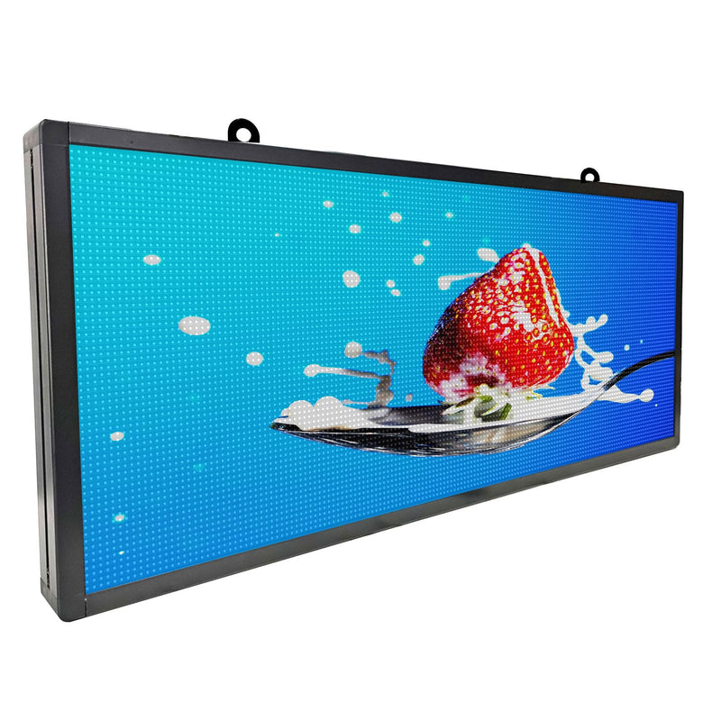 HS LED Outdoor Signs for Business P6 40’’x17’’ WiFi Scrolling Programmable Digital Electronic Message Board