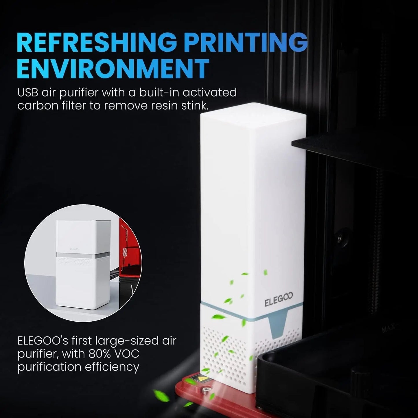 ELEGOO Mars 4 Max MSLA 3D Printer with 9.1 - inch 6K Monochrome LCD, Double Cooling Fans, Multiple Print Modes, Printing Size of 7.71 x 4.81 x 5.9 inches - North State Signs & Printing