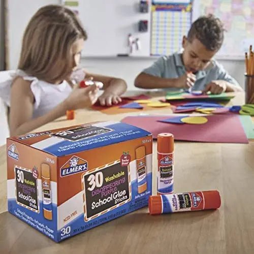 Elmer's Disappearing Purple School Glue Sticks, Washable, 7 Grams, 30 Count - North State Signs & Printing