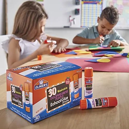 Elmer's Disappearing Purple School Glue Sticks, Washable, 7 Grams, 30 Count - North State Signs & Printing