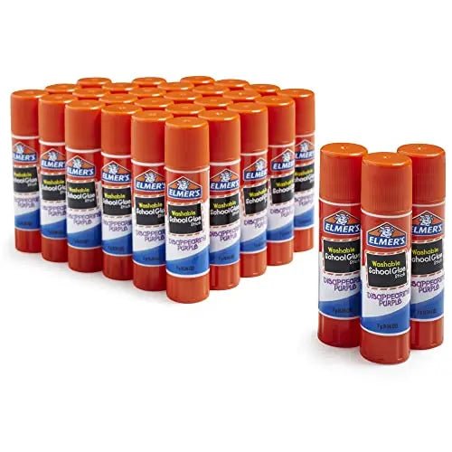 Elmer's Disappearing Purple School Glue Sticks, Washable, 7 Grams, 30 Count - North State Signs & Printing
