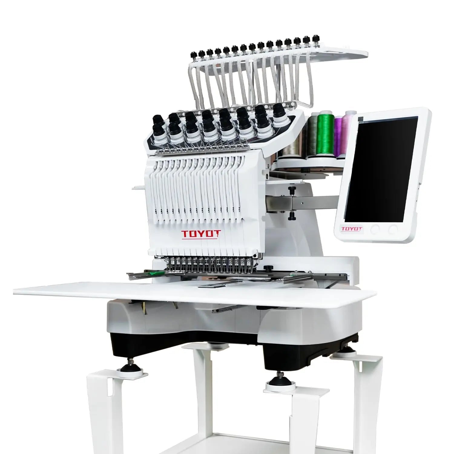 Embroidery Machine TOYOT with 15 Needles, 14.2'' x 7.9'' Large Embroidery Area - North State Signs & Printing