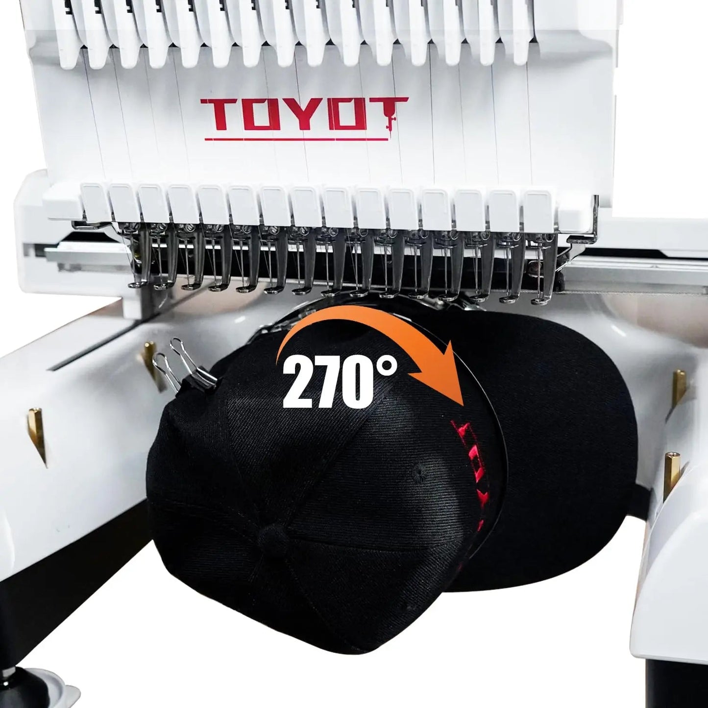 Embroidery Machine TOYOT with 15 Needles, 14.2'' x 7.9'' Large Embroidery Area - North State Signs & Printing