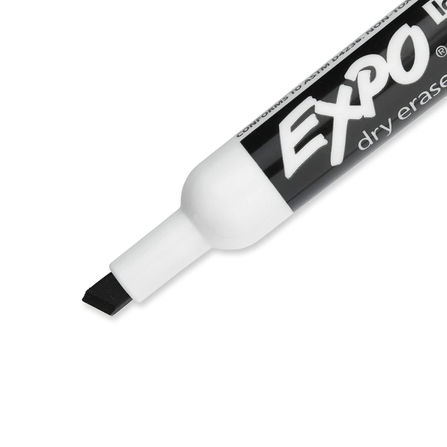 EXPO Dry Erase Markers, Chisel Tip, Black, Low - Odor, Pack of 36, Perfect for Whiteboards, Non - Porous Surfaces & Home Offices - North State Signs & Printing