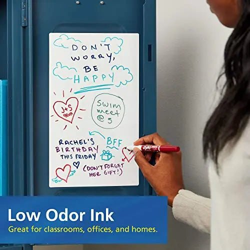 EXPO Low Odor Dry Erase Markers, Fine Tip, Black, 12 Count - North State Signs & Printing