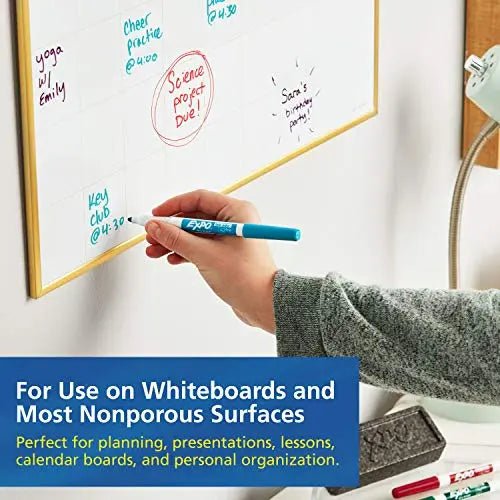 EXPO Low Odor Dry Erase Markers, Fine Tip, Black, 12 Count - North State Signs & Printing