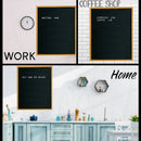 Extra Large MENU BOARD Letter Board 24x30 by Majestick Goods | Black Felt Giant Letter Board | Oak Frame Letterboard Menu for Restaurant w/Changeable Letters and Numbers Salon Price List Board (BN 2) - North State Signs & Printing