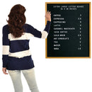Extra Large MENU BOARD Letter Board 24x30 by Majestick Goods | Black Felt Giant Letter Board | Oak Frame Letterboard Menu for Restaurant w/Changeable Letters and Numbers Salon Price List Board (BN 2) - North State Signs & Printing