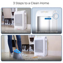EyeVac Pro Touchless Vacuum, Automatic Dustpan - Ultra Fast & Powerful - Great for Sweeping Salon Pet Hair Food Dirt Kitchen, Corded Canister Vacuum, Bagless, Automatic Sensors, 1400 Watt (White) - North State Signs & Printing