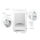 EyeVac Pro Touchless Vacuum, Automatic Dustpan - Ultra Fast & Powerful - Great for Sweeping Salon Pet Hair Food Dirt Kitchen, Corded Canister Vacuum, Bagless, Automatic Sensors, 1400 Watt (White) - North State Signs & Printing