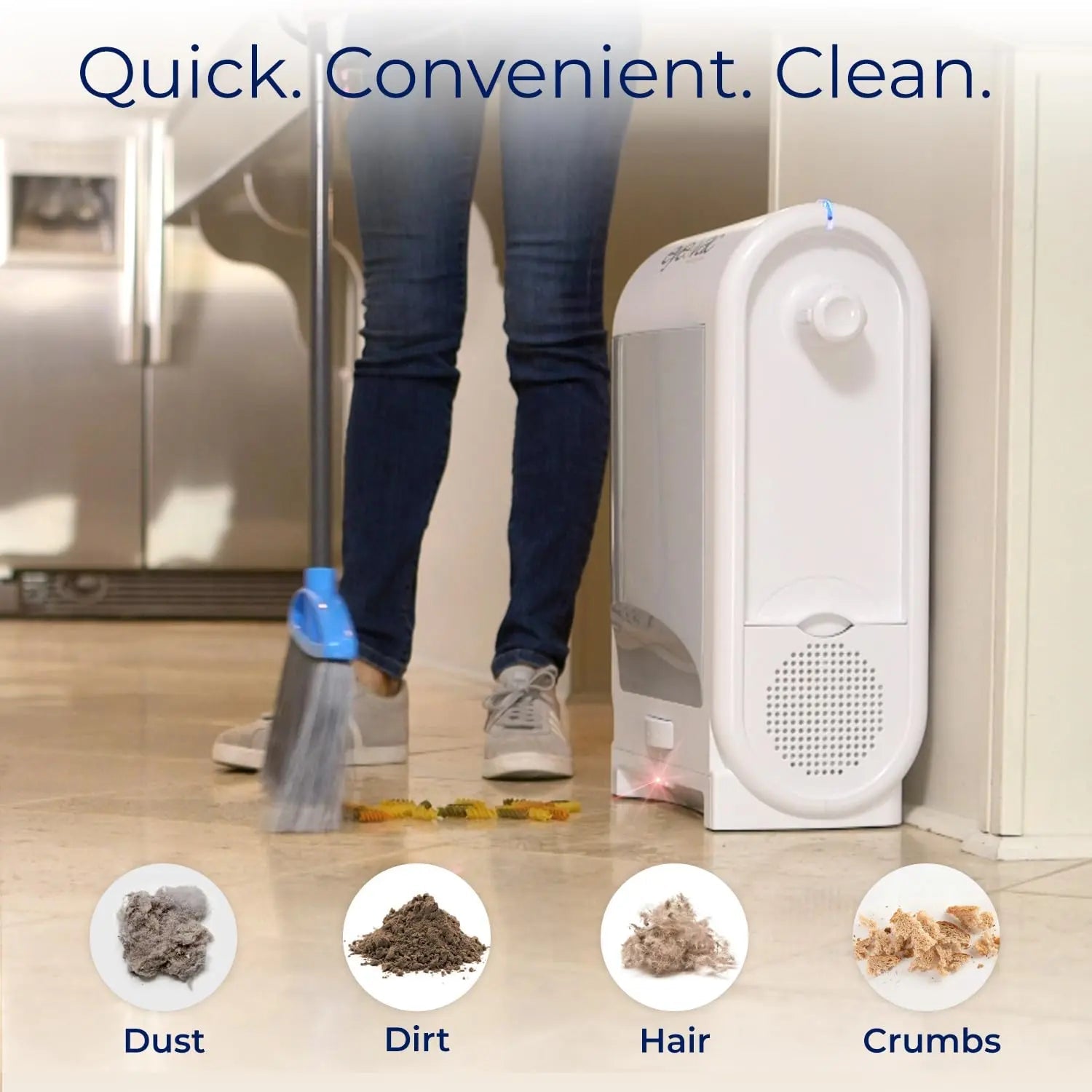 EyeVac Pro Touchless Vacuum, Automatic Dustpan - Ultra Fast & Powerful - Great for Sweeping Salon Pet Hair Food Dirt Kitchen, Corded Canister Vacuum, Bagless, Automatic Sensors, 1400 Watt (White) - North State Signs & Printing