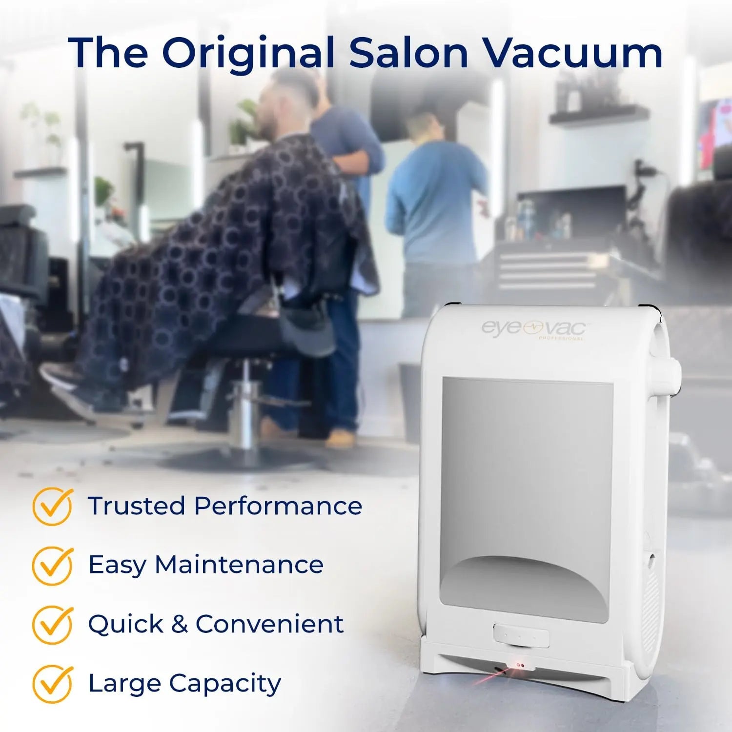 EyeVac Pro Touchless Vacuum, Automatic Dustpan - Ultra Fast & Powerful - Great for Sweeping Salon Pet Hair Food Dirt Kitchen, Corded Canister Vacuum, Bagless, Automatic Sensors, 1400 Watt (White) - North State Signs & Printing