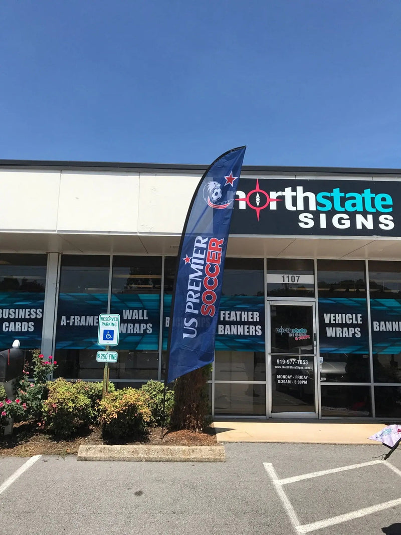 Feather Banners, Swooper Flags, Feather Flags, and Banner Flags - North State Signs & Printing