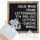 Felt Letter Board with Precut Letters Number Set 10x10 Inch, First Day School Board, Changeable Black Message Word Classroom Decor Baby Announcement Sign Wifi Password New Pregnancy - North State Signs & Printing