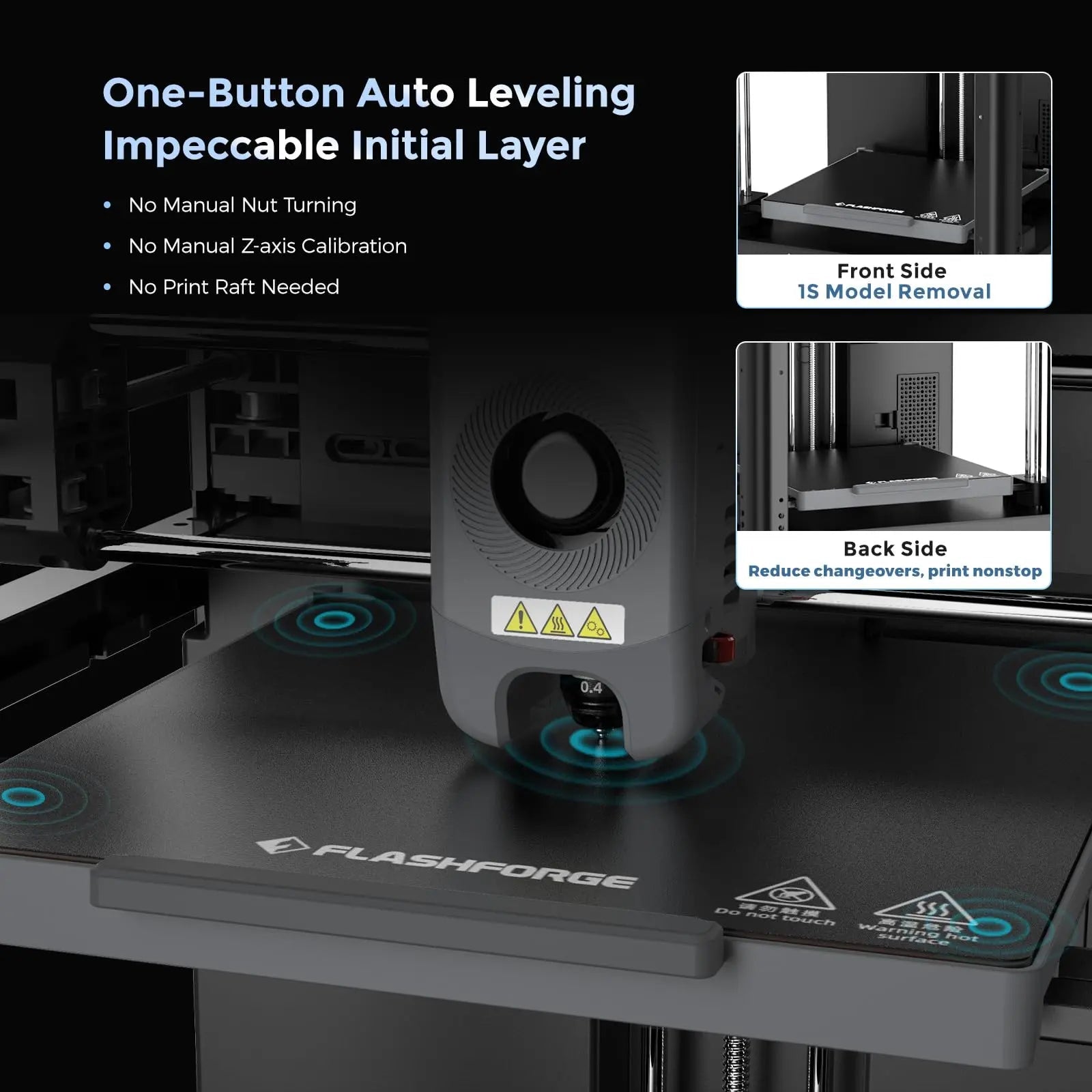 FLASHFORGE Adventurer 5M 3D Printer with Fully Auto Leveling - North State Signs & Printing