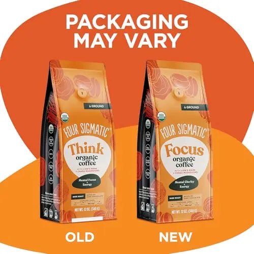 Four Sigmatic Focus Mushroom Coffee | Organic Ground Coffee with Lion's Mane Mushroom and Chaga Mushroom | Nootropic Mushroom Coffee for Better Focus and Immune Support | 12oz Bag - North State Signs & Printing