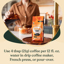 Four Sigmatic Focus Mushroom Coffee | Organic Ground Coffee with Lion's Mane Mushroom and Chaga Mushroom | Nootropic Mushroom Coffee for Better Focus and Immune Support | 12oz Bag - North State Signs & Printing