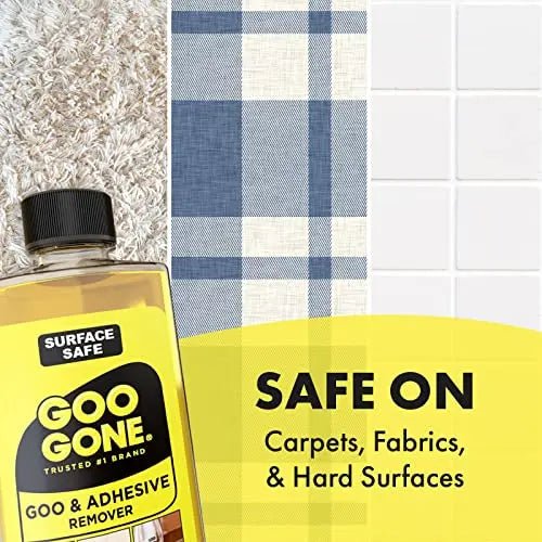 Goo Gone Adhesive Remover - 8 Ounce - Surface Safe Adhesive Remover Safely Removes Stickers Labels Decals Residue Tape Chewing Gum Grease Tar - North State Signs & Printing