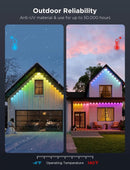 Govee Permanent Outdoor Lights Pro, 200ft with 120 RGBIC LED Lights for Daily and Accent Lighting, 75 Scene Modes for Outdoor Decor, IP67 Waterproof, Works with Alexa, Google Assistant, Matter, White - North State Signs & Printing