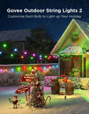 Govee Smart Outdoor String Lights 2, 144ft Outdoor Lights with Dimmable Warm White LED Bulbs, 47 Scene Modes for Patio, Backyard, Balcony, IP65 Waterproof, Works with Alexa, App Control - North State Signs & Printing