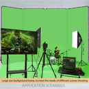 Green Screen Backdrop with Stand, Shirtal 7.87ft x 13.12ft, Large Green Collapsible Backdrop with Heavy Duty Backdrop Stand for Parties, Photography, Photo Studio Video Shooting, Live Streaming, Gaming - North State Signs & Printing