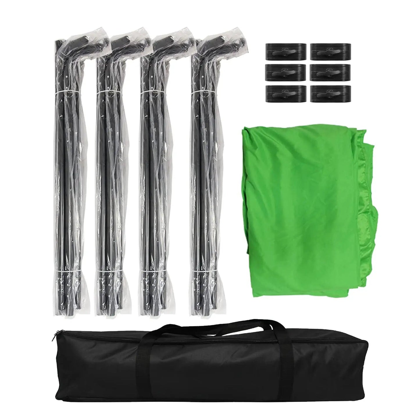 Green Screen Backdrop with Stand, Shirtal 7.87ft x 13.12ft, Large Green Collapsible Backdrop with Heavy Duty Backdrop Stand for Parties, Photography, Photo Studio Video Shooting, Live Streaming, Gaming - North State Signs & Printing