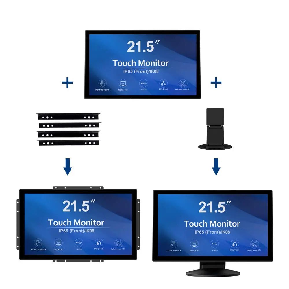 GreenTouch 21.5 inch 10 Points Touch Front IK08/IP65 Open Frame Touch Monitor - North State Signs & Printing