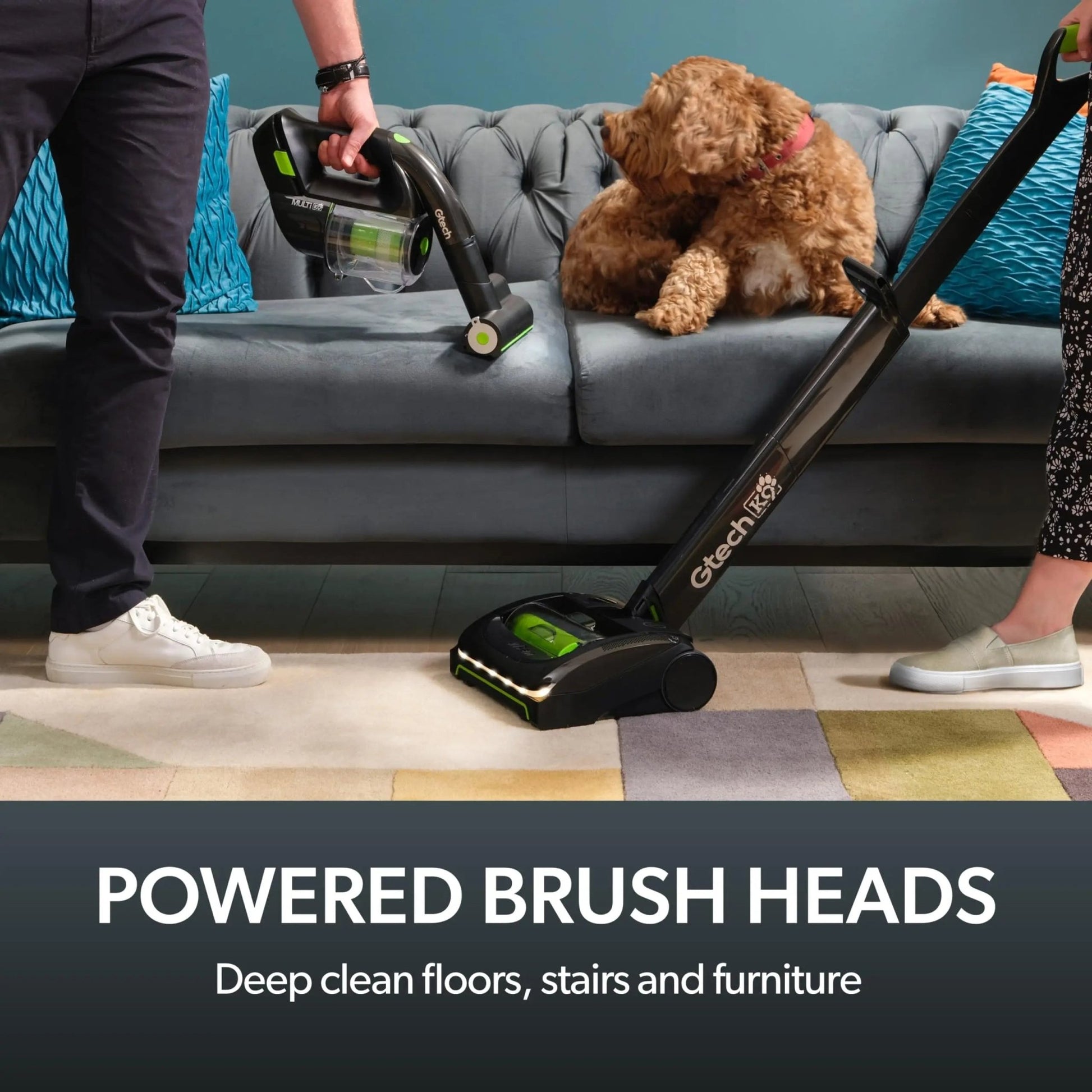 Gtech System K9 Bundle, AirRAM 2 K9 + Multi K9 Cordless High - Power Pet Vacuum Bundle, Combined 60 Min Runtime - North State Signs & Printing
