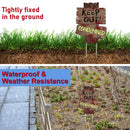 Halloween Decorations Beware Signs Yard Stakes Outdoor Creepy Assorted Warning Sign,Scary Zombie Theme Party Decor Supplies,3 Pieces,12 Inch x 9 Inch GABOSS - North State Signs & Printing