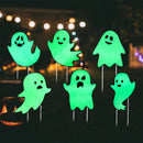 Halloween Decorations Outdoor Yard Signs, Glow in the Dark 6PCS Halloween Scary Ghost Yard Signs with Stakes for Spooky Halloween Lawn Patio Yard Garden Outdoor Decoration - North State Signs & Printing
