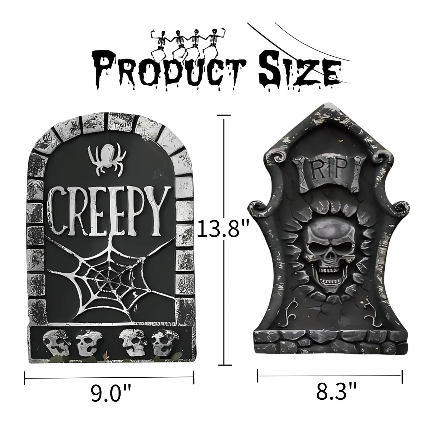 Halloween Decorations Tombstones, 13.8inch Halloween Tombstone Yard Sign Headstone yard sign for Outdoor Lawn Decor - North State Signs & Printing