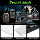Halloween Decorations Tombstones, 13.8inch Halloween Tombstone Yard Sign Headstone yard sign for Outdoor Lawn Decor - North State Signs & Printing