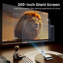 HAPPRUN Native 1080P Bluetooth Projector, Full HD Portable Outdoor Movie Projector with Built - in Speaker, Compatible with Smartphone, HDMI, USB, AV, Fire Stick, PS5 for Home, Bedroom, Outdoor Use - North State Signs & Printing