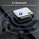 HAPPRUN Native 1080P Bluetooth Projector, Full HD Portable Outdoor Movie Projector with Built - in Speaker, Compatible with Smartphone, HDMI, USB, AV, Fire Stick, PS5 for Home, Bedroom, Outdoor Use - North State Signs & Printing