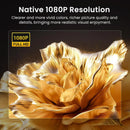 HAPPRUN Native 1080P Bluetooth Projector, Full HD Portable Outdoor Movie Projector with Built - in Speaker, Compatible with Smartphone, HDMI, USB, AV, Fire Stick, PS5 for Home, Bedroom, Outdoor Use - North State Signs & Printing