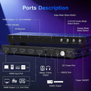 HDMl Video Wall Controller 2x2 4K, PORTTA Video Wall Processor with 11 Splicing Modes, RS232, 180° Rotate, Audio Extractor, 2x2,1x2,1x3,1x4,2x1,3x1x4x1, 4 tv Screens into 1 Wall Display - North State Signs & Printing