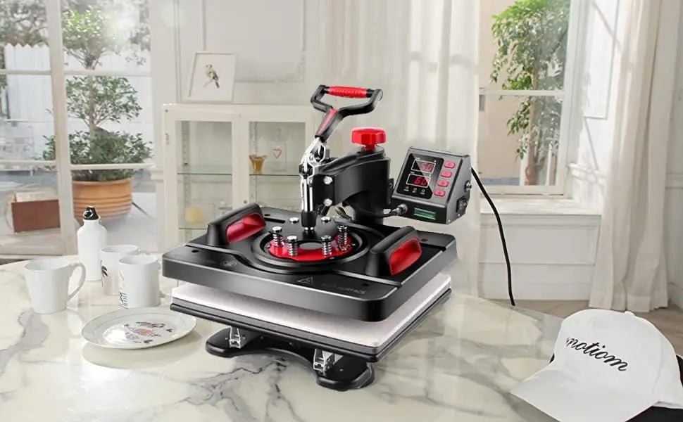 Heat Press Machine, Professional Sublimation Machine, AKEYDIY 8 in 1, 12" X 15" Swing Away Shirt Printing Heat Transfer Digital Industrial - Quality Heat Press Machine for T Shirts Mug Hat Plate - North State Signs & Printing