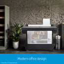 HP DesignJet T630 (T600 Series) Large Format Wireless Plotter Printer - 36’’ with Auto Sheet Feeder Media Bin &