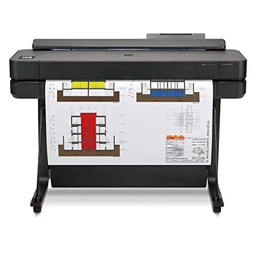 HP DesignJet T650 Large Format 36 - inch Plotter Color Printer, Includes 2 - Year Warranty Care Pack (5HB10H), Black - North State Signs & Printing