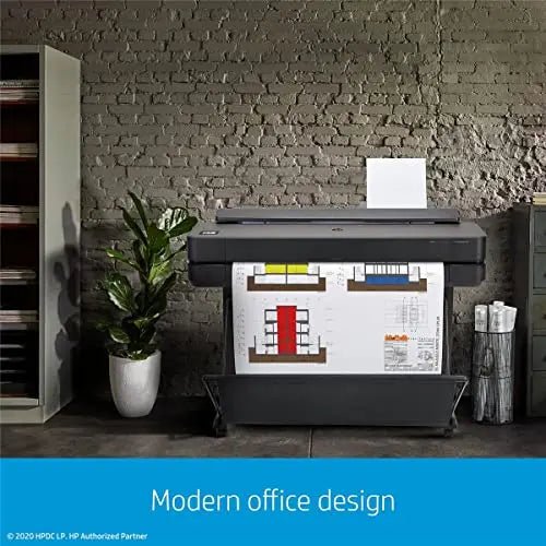 HP DesignJet T650 Large Format 36 - inch Plotter Color Printer, Includes 2 - Year Warranty Care Pack (5HB10H), Black - North State Signs & Printing