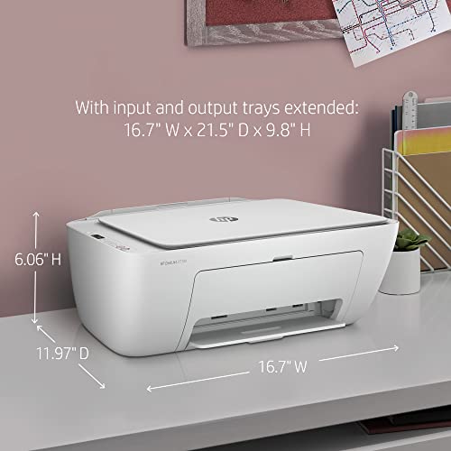 HP DeskJet 2734e Wireless Color All-in-One Printer with 9 Months Free Ink (26K72A) - Office Printer