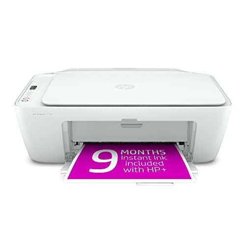 HP DeskJet 2734e Wireless Color All-in-One Printer with 9 Months Free Ink (26K72A) - Office Printer