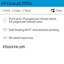 HP DeskJet 2855e Wireless All - in - One Color Inkjet Printer, Scanner, Copier, Best - for - home, 3 months of ink included (588S5A) - North State Signs & Printing