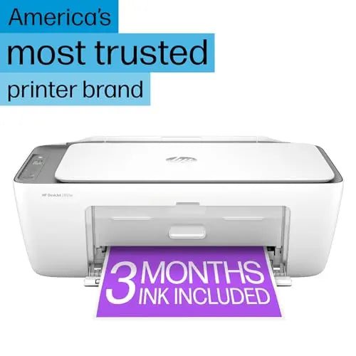 HP DeskJet 2855e Wireless All - in - One Color Inkjet Printer, Scanner, Copier, Best - for - home, 3 months of ink included (588S5A) - North State Signs & Printing