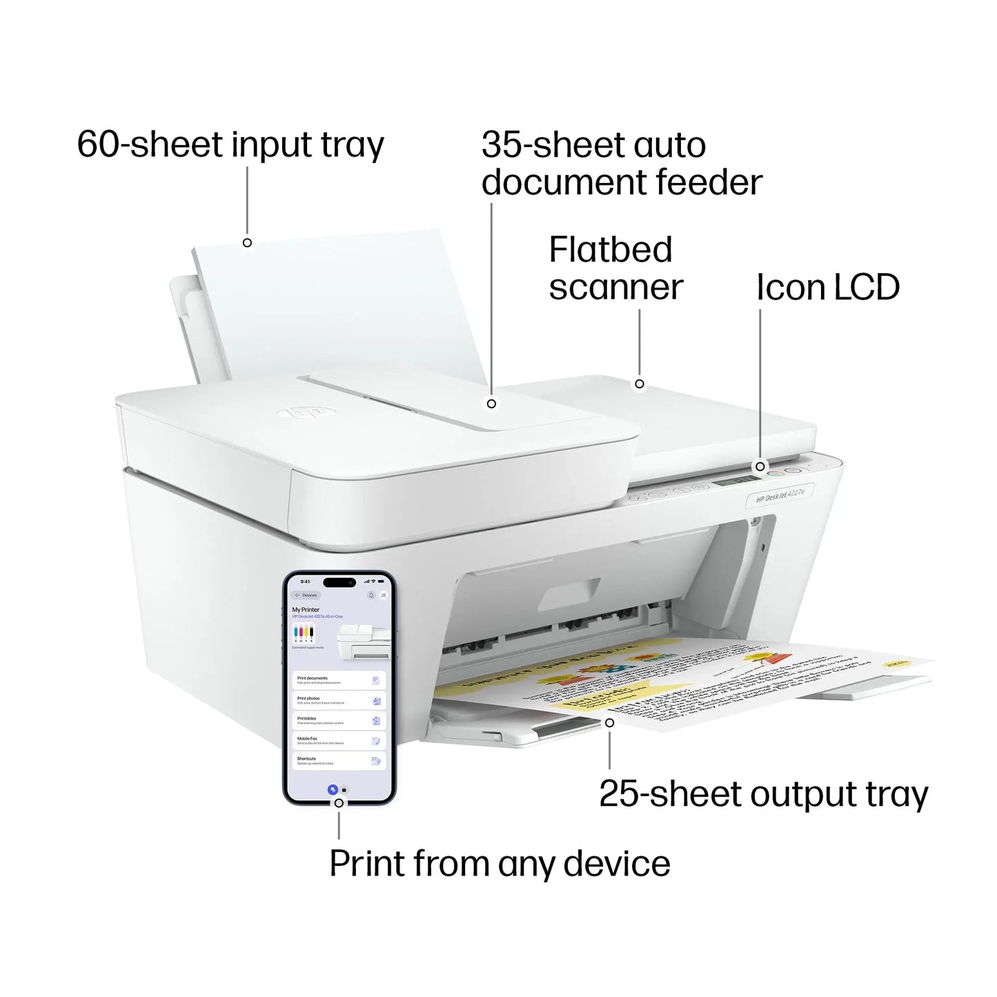 HP DeskJet 4227e Wireless All - in - One Color Inkjet Printer Review - North State Signs & Printing