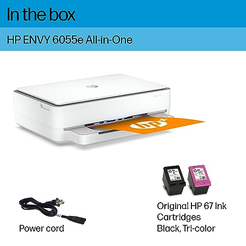 HP ENVY 6055e Wireless Color Inkjet Printer Print scan copy Easy setup Mobile printing Best-for-home Instant Ink