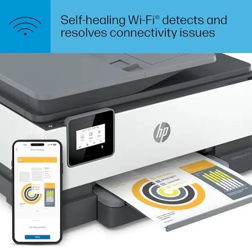 HP OfficeJet 8015e Wireless Color All - in - One Printer, 3 months of Instant Ink included - North State Signs & Printing